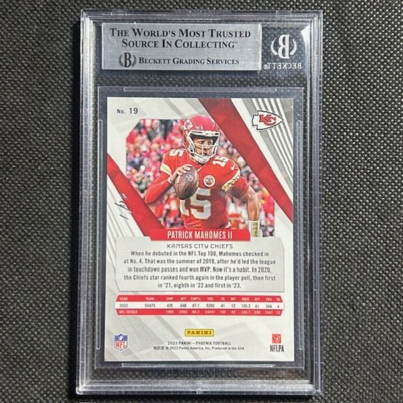 2023 Panini Phoenix Patrick Mahomes II #19 SSP Celestial 1/1 Chiefs BGS 9 MINT - Picture 3 of 4